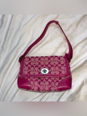 Pink monogram y2k coach purse